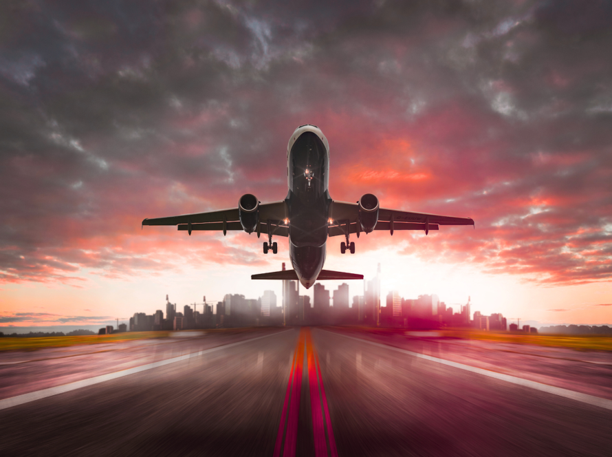 Express courier delivering a package quickly using smart logistics and real-time tracking.
